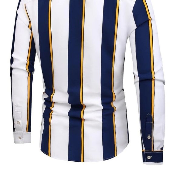 White Mens Button Up Shirt - Picture 4 of 6